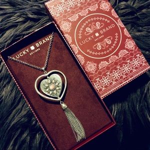 Lucky Brand Heart Tassel Pendant